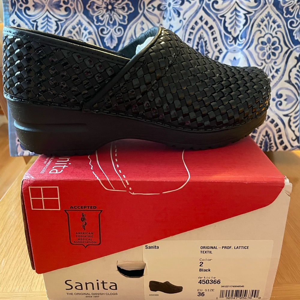 New in box Sanita clogs size 36